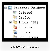 Javascript Treelist Creating Tree Horizontal Menus