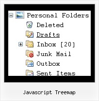 Javascript Treemap Links That Drop Down Tree
