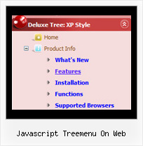 Javascript Treemenu On Web Vertical Navigation Bar Tree
