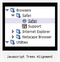 Javascript Trees Alignment Create Tree Expanding Menu