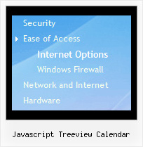 Javascript Treeview Calendar Menu Submenu Tree