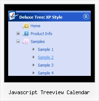 Javascript Treeview Calendar Expanding Menus Tree