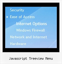 Javascript Treeview Menu Style Tree Horizontal Navigation Bar