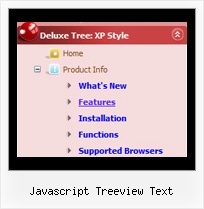 Javascript Treeview Text Create Drop Down Menus Tree