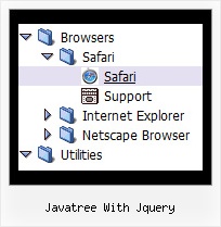 Javatree With Jquery Creating Tree Horizontal Menus