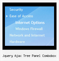 Jquery Ajax Tree Panel Combobox Tree Vertical Cascading Menu