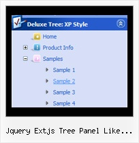 Jquery Extjs Tree Panel Like Plugin Tree Expandable Menu