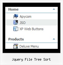 Jquery File Tree Sort Horizontal Dropdown Menu Tree