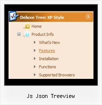 Js Json Treeview Tree Horizontal Menu Relative Position