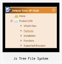 Js Tree File System Tree Dropdown Menu Sample