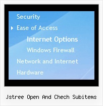 Jstree Open And Chech Subitems Popup Menu Tree Css