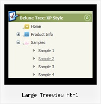 Large Treeview Html Tree Horizontal Mouseover Menu