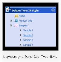 Lightweight Pure Css Tree Menu Page Scroll Tree