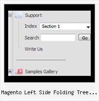Magento Left Side Folding Tree Navigation Javascript Tree Coolmenus