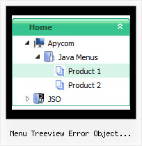 Menu Treeview Error Object Expected Tree Popup With Shadow