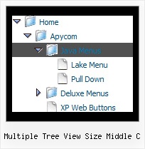 Multiple Tree View Size Middle C Tree Vertical Menu Frame