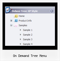 On Demand Tree Menu Tree Submenu Samples