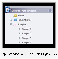 Php Heirachial Tree Menu Mysql Prototype Script Tree