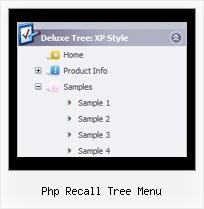 Php Recall Tree Menu Create Vertical Menubar Tree