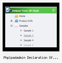 Phplpadadmin Declaration Of Ajaxtree Javascript Tree Submenu