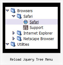 Reload Jquery Tree Menu Tree Pull Down Navigation