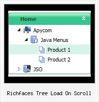 Richfaces Tree Load On Scroll Dropdown Menu Trees