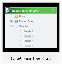 Script Menu Tree Xhtml Trees