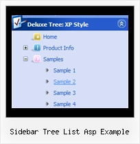 Sidebar Tree List Asp Example Gratis Tree Menu