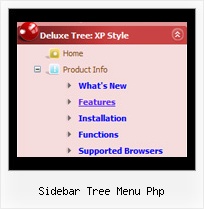 Sidebar Tree Menu Php Tree For Drop Down Menu