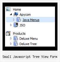 Small Javascript Tree View Form Tree Expandable Menu