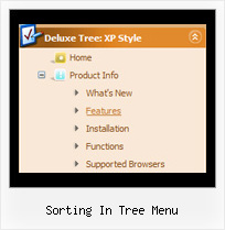 Sorting In Tree Menu Tree Menus Simple