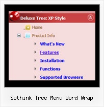 Sothink Tree Menu Word Wrap Menu Deroulant Tree View