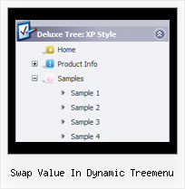 Swap Value In Dynamic Treemenu Tree Mouse Over Menus