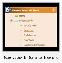 Swap Value In Dynamic Treemenu Tree Web Side Bars