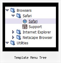 Template Menu Tree Tree Transparency