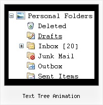 Text Tree Animation Tree Menu Mouseover