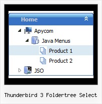 Thunderbird 3 Foldertree Select Javascript Tree View