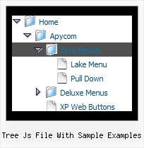 Tree Js File With Sample Examples Pull Down Menu Interface Tree