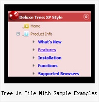 Tree Js File With Sample Examples Slide Drop Down Tree Menu