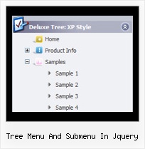Tree Menu And Submenu In Jquery Tree Animated Popup
