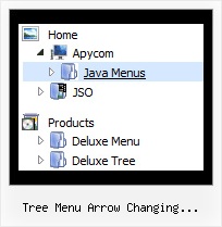 Tree Menu Arrow Changing Javascript Tree Text Transparency