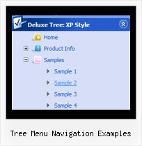 Tree Menu Navigation Examples Drop Down Tree Sample Code