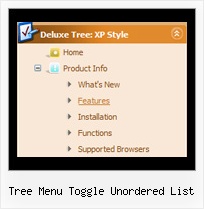 Tree Menu Toggle Unordered List Tree Hide Menubar