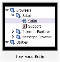 Tree Menue Extjs Tree Pop Up Menu Fade