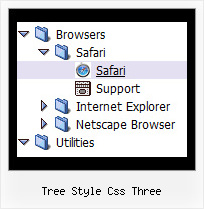 Tree Style Css Three Tree Rolldown Bar