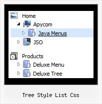 Tree Style List Css Tree Slide In Menu