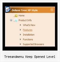 Treeandmenu Keep Opened Level Tree Samples For Menus