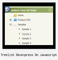 Treelist Devexpress On Javascript Tree View Menu Horizontal