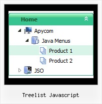 Treelist Javascript Collapsible Menu Tree