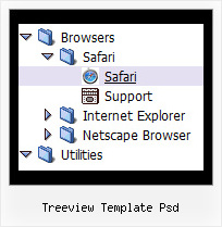 Treeview Template Psd Tree Menu Transition Effect